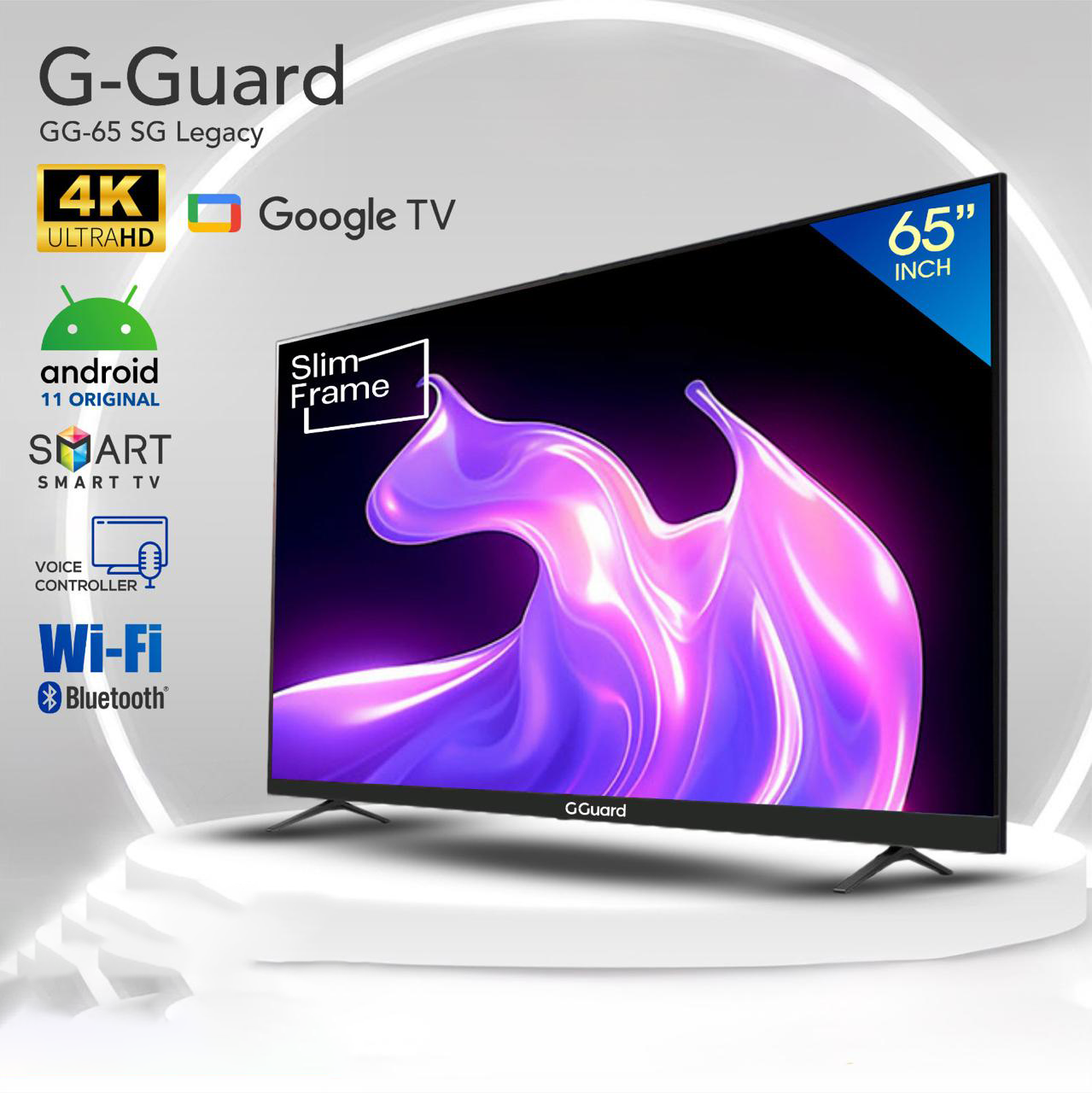 شاشة جي جارد سمارت مقاس 65 بوصة 4K