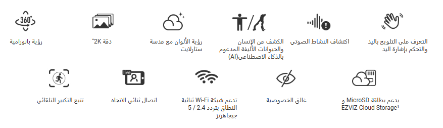 كاميرا ايزفيز 8 ميجا بكسل داخلي -C6C