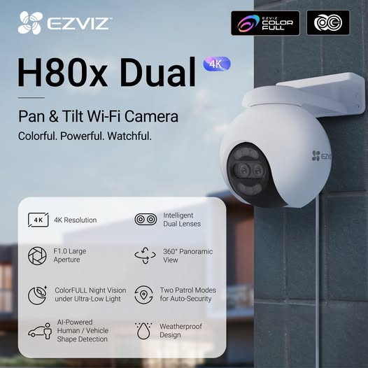 8mp+2mp Dual Lens PT Camera Outdoor-H80x