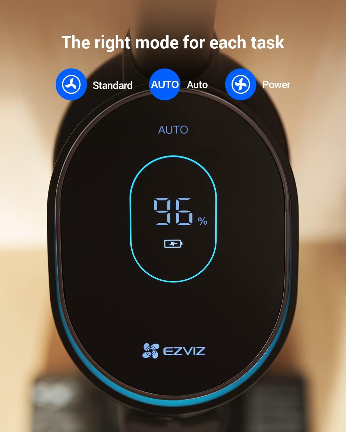 مكنسة كهربائية لاسلكية EZVIZ للتنظيف الرطب والجاف، كنس ومسح، ذاتية التنظيف / RH1