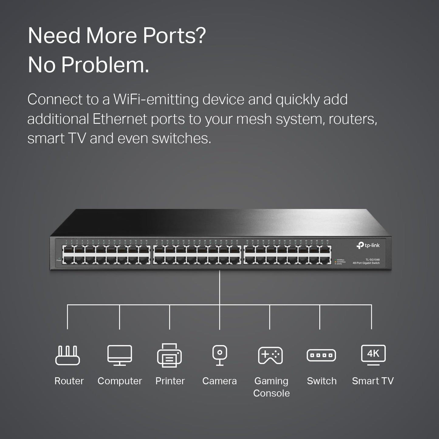 TP-Link 48-Port Gigabit Rackmount Switch / TL-SG1048