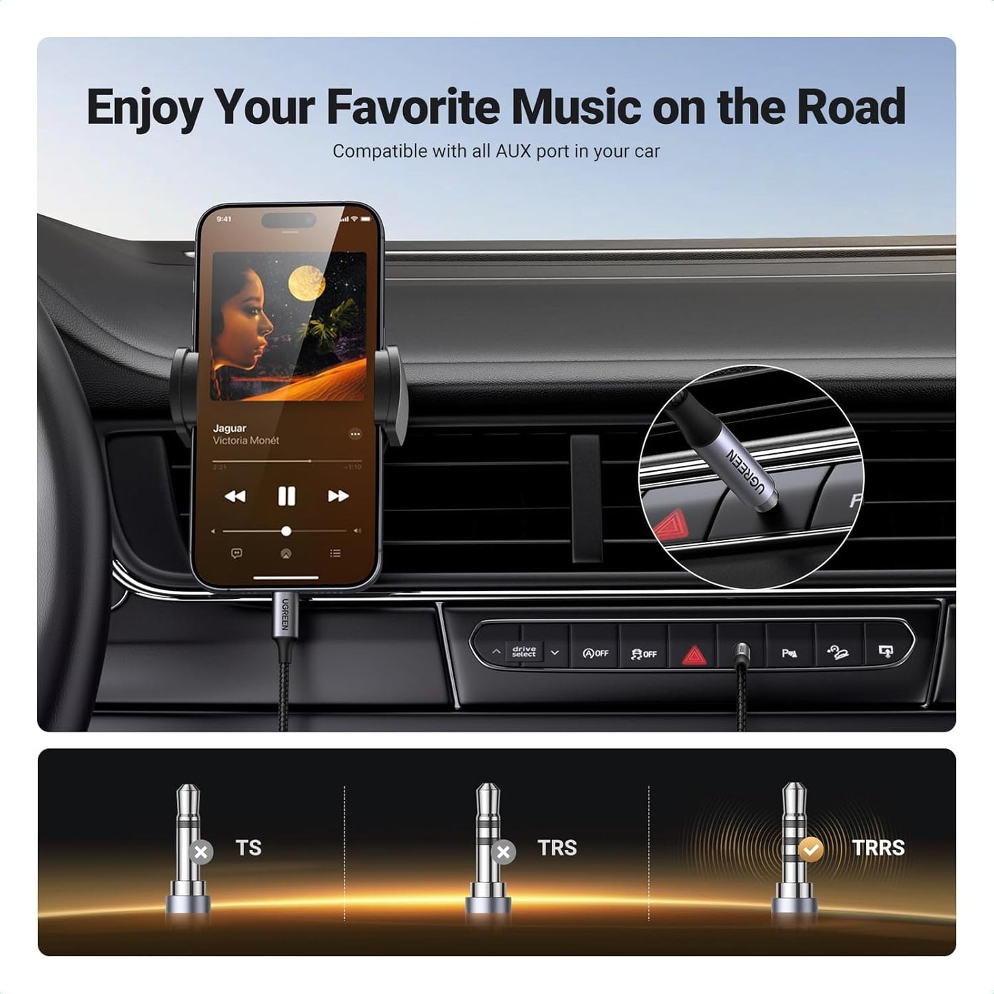 UGREEN Aux to USB C /35056