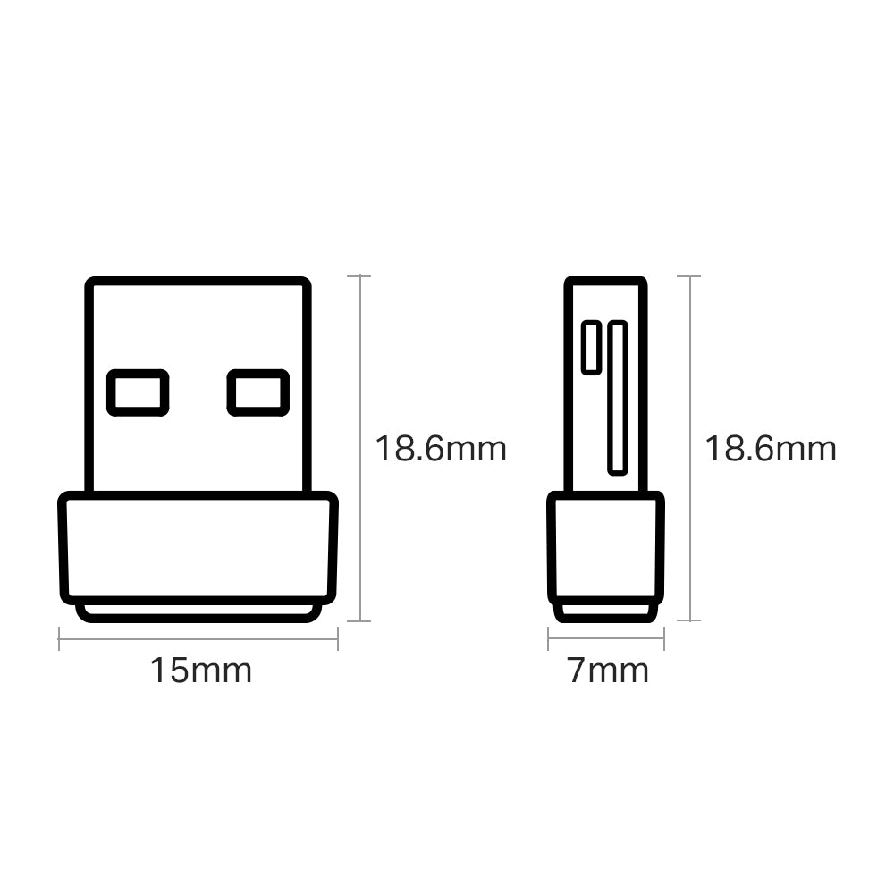 Archer AC600 Dual Band Wireless USB Adapter / Archer T2U Nano