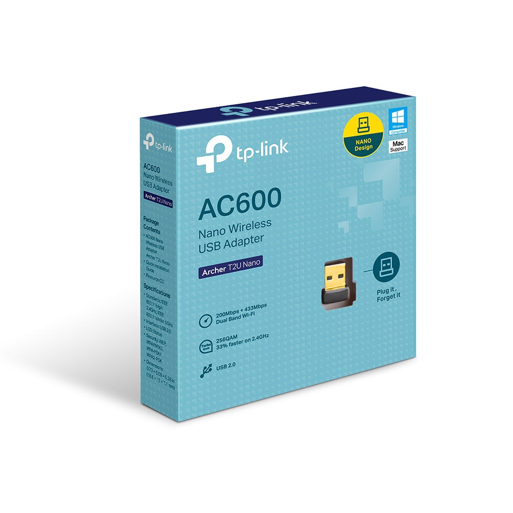 Archer AC600 Dual Band Wireless USB Adapter / Archer T2U Nano
