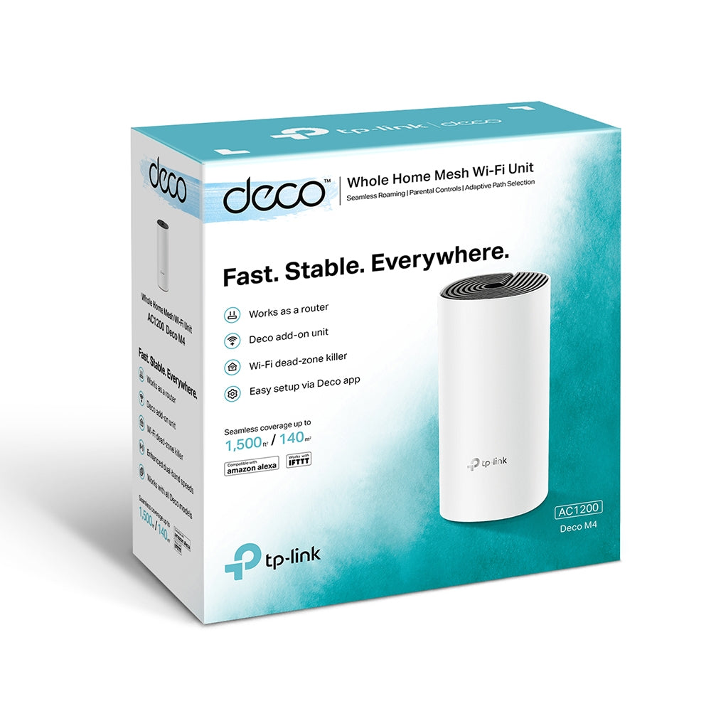 TP-Link AC1200 Whole-Home Mesh Wi-Fi Unit, (1-pack) / Deco M4(1-pack)
