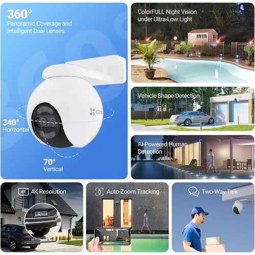 8mp+2mp Dual Lens PT Camera Outdoor-H80x