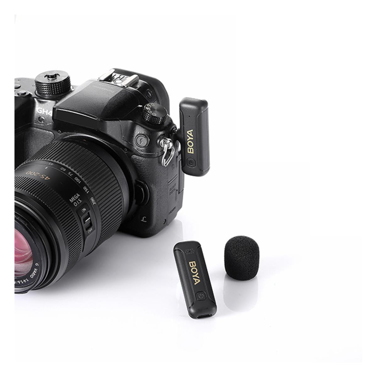 نظام ميكروفون لاسلكي BOYA BY-WM3T2 2.4GHz AUX 3.5mm (ميكروفون واحد)