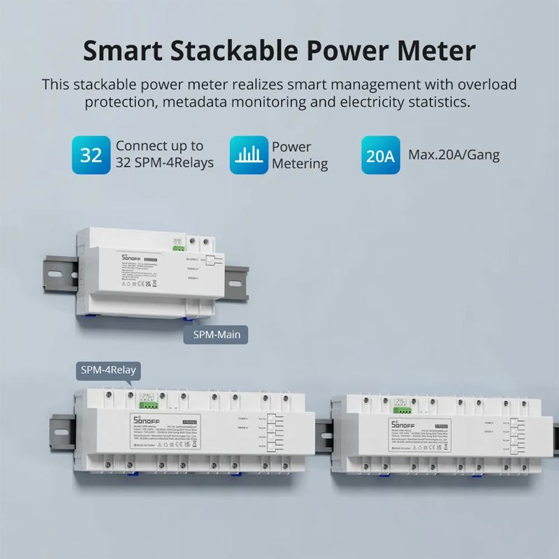 Sonoff Smart Stackable Power Meter (SPM)