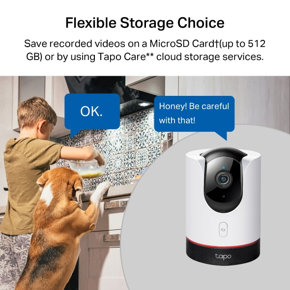 3mp Indoor Camera Tapo C225 Pan/Tilt AI Home Security Wi-Fi Camera