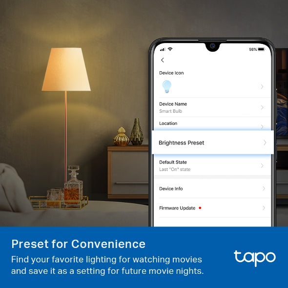 Tapo Smart Wi-Fi Dimmable Light Bulb / Tapo L510E