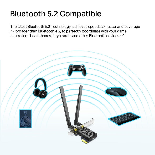 AX1800 Wi-Fi 6 Bluetooth 5.2 PCIe Adapter /Archer TX20E