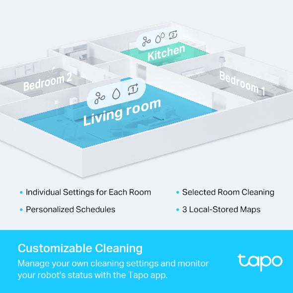 Tapo RV30 / LiDAR Navigation Robot Vacuum & Mop