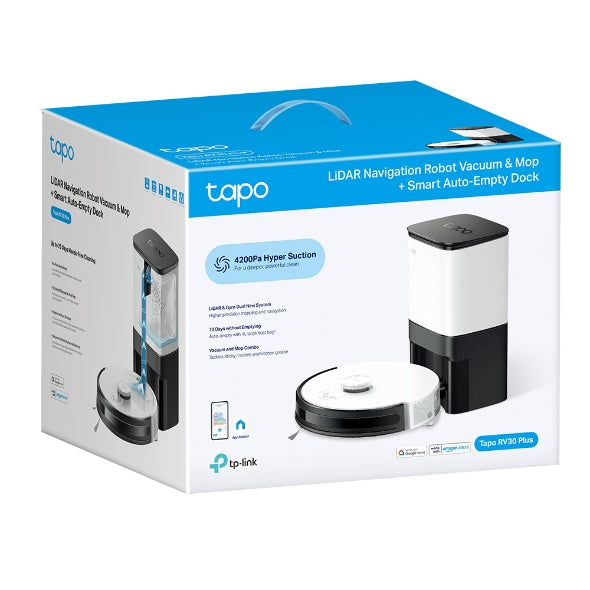 Tapo RV30 Plus / LiDAR Navigation Robot Vacuum & Mop