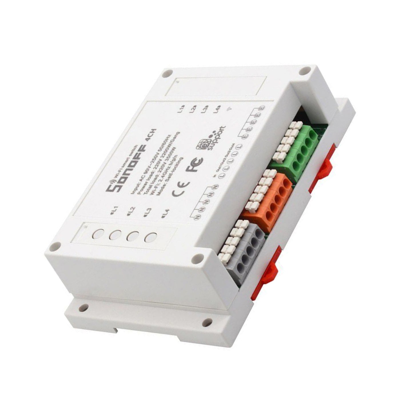 4-gang Wi-Fi Smart Switch with RF Control 40A / 4CHPROR3