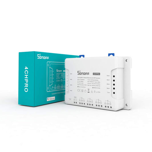 4-gang Wi-Fi Smart Switch with RF Control 40A / 4CHPROR3