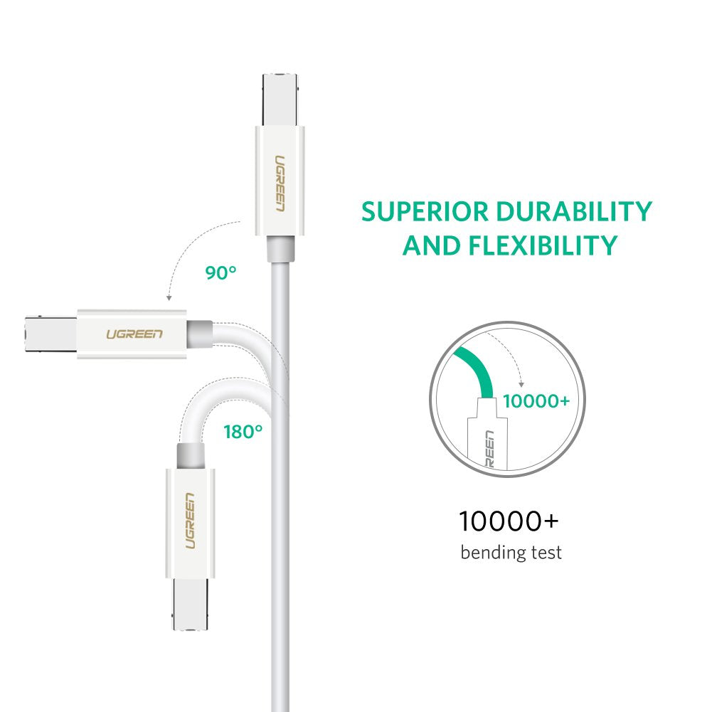 UGREEN USB-C to USB 2.0 Print Cable (1m, 2m)  / US241