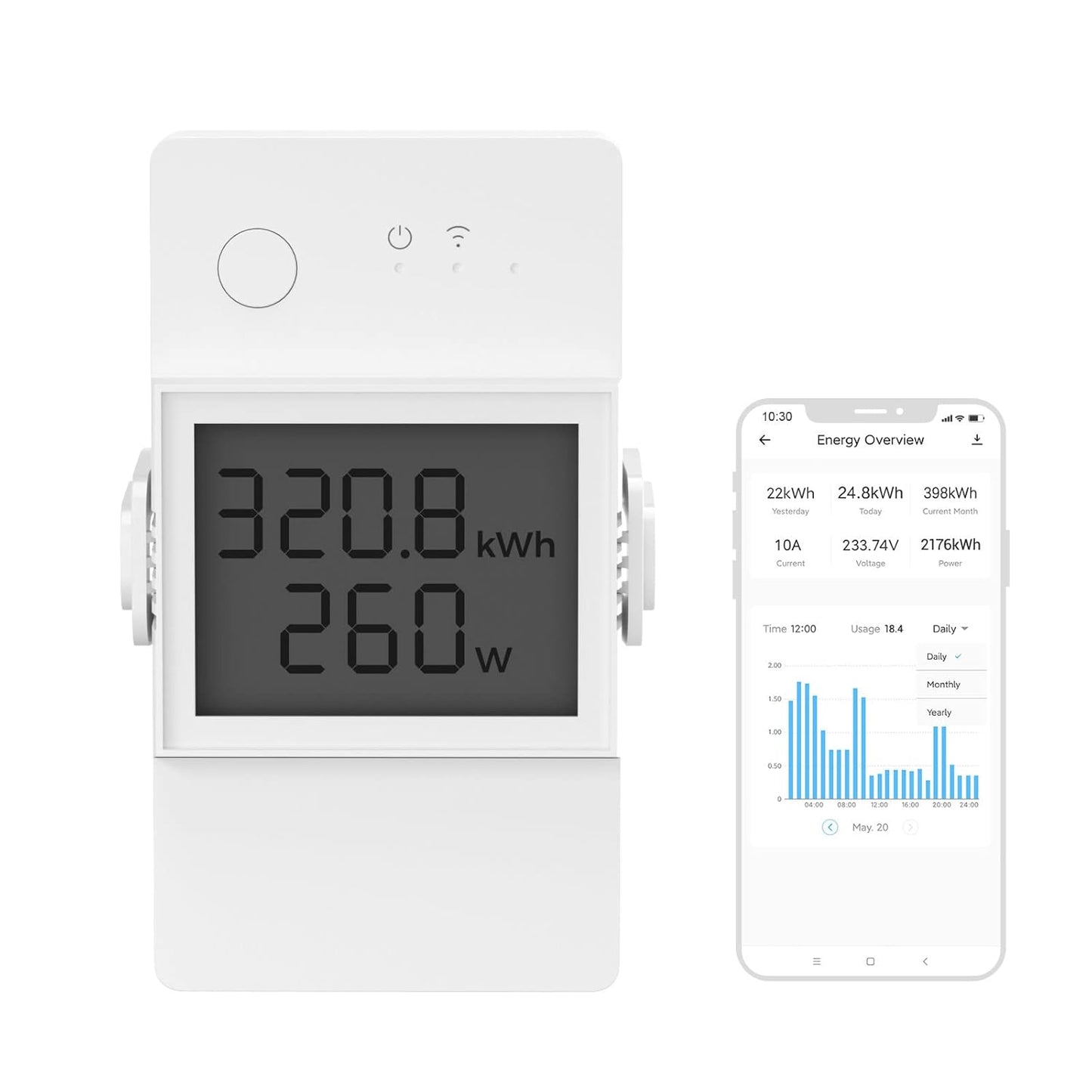 Smart Power Meter Switch 20A / POWR320D