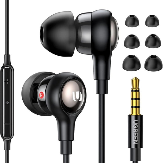 UGREEN HiTune Earphones, In-Ear Wired Headphone with Stereo Audio Microphone / 30637