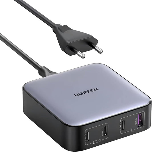 UGREEN CD328 Nexode charger, 3x USB-C, USB-A, GaN, 100W (black) / 90928