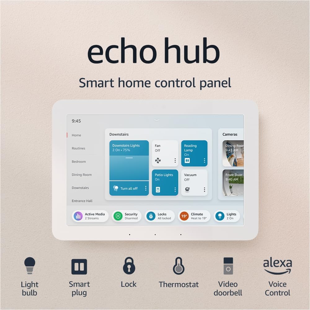 Amazon Echo Hub | 8” smart home control panel with Alexa