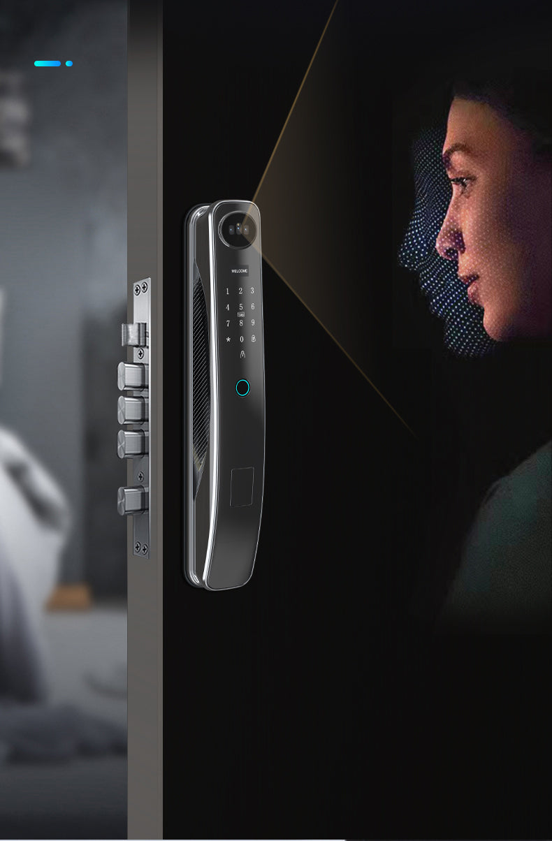 Smart Door Lock 3D-Face Recognition/Video Call /Remote Open -SEe3