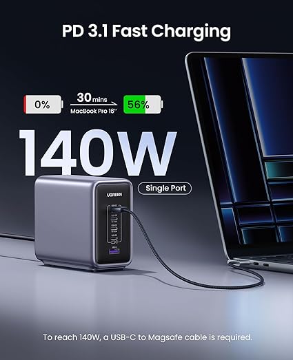 UGREEN NEXODE 300W 5-PORT PD GAN FAST CHARGER / 90903B