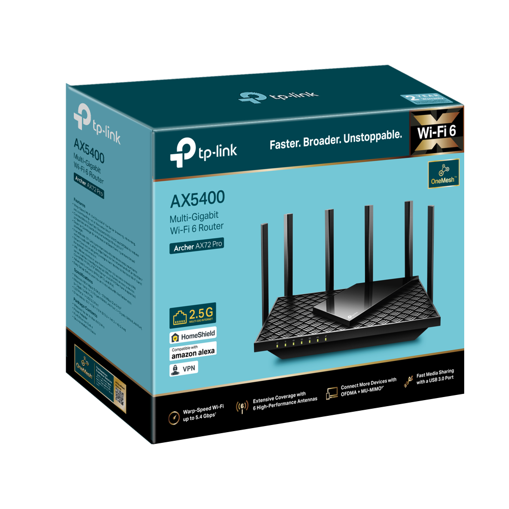 Archer AX72 Pro AX5400 Multi-Gigabit WiFi 6 Router