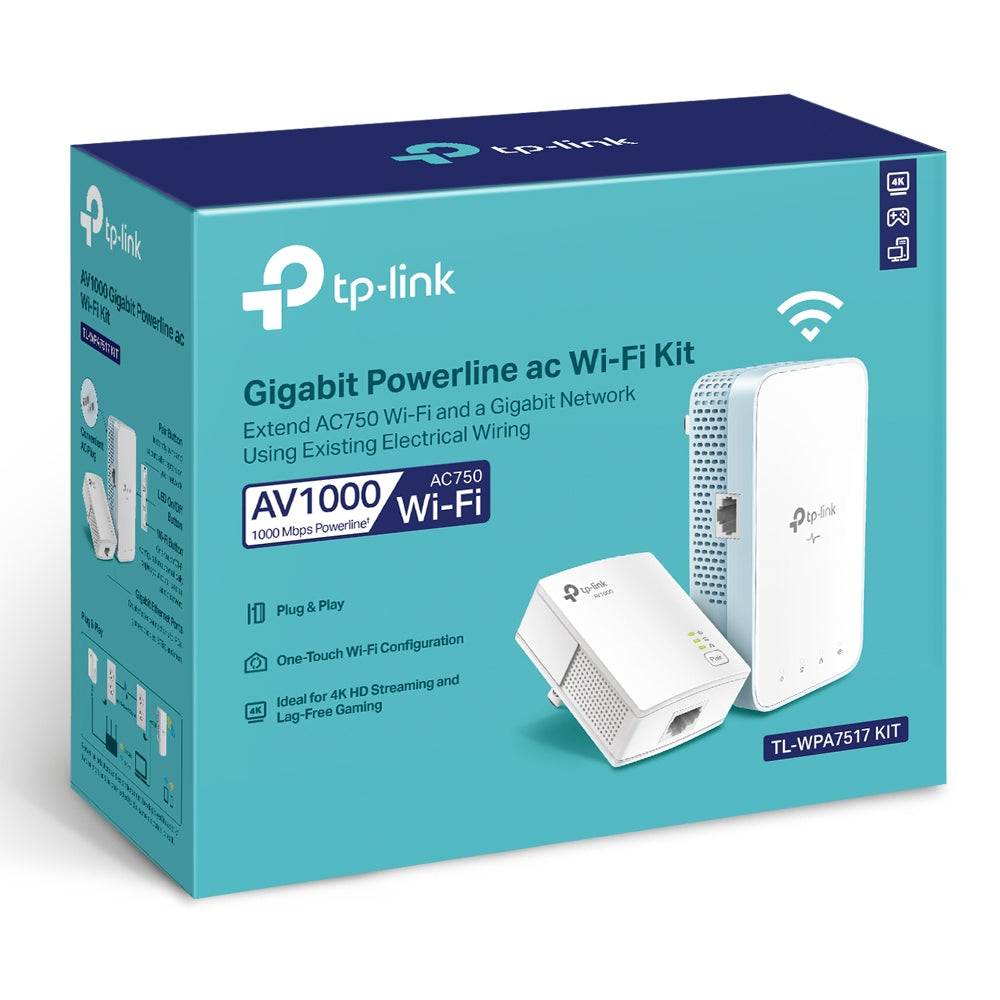 TP-Link AV1000 Gigabit Powerline ac Wi-Fi Kit / TL-WPA7517 KIT