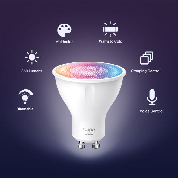 Tapo Smart Wi-Fi Spotlight, Dimmable, Color / Tapo L630