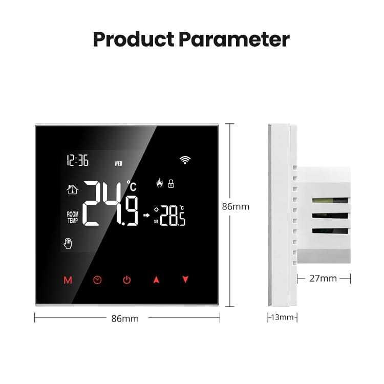 Smart Thermostat WiFi Smart Thermostat, Electric Heating Water Gas Boiler Temperature Controller Smart Programmable