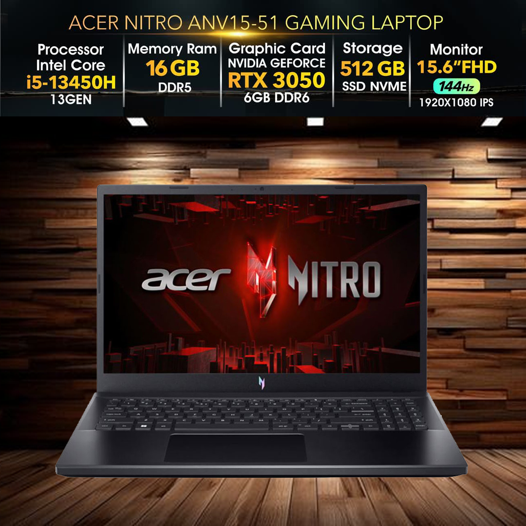 Acer Nitro ANV5 15 i5 RTX 3050 16GB/512GB