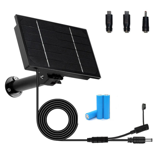 5v Solar Panel with Battery with Multi Adapter Plug