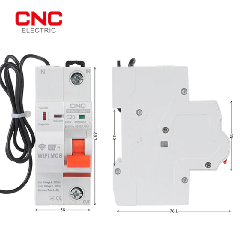 Wi-Fi Smart Circuit Breaker 32A Single Pole /YCB9ZF-100W 1P