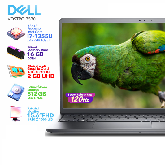 لاب توب ديل فوسترو 3520 كور i7 الجيل 13 / رام 16 جيجا