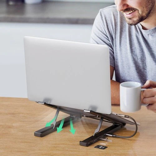 قاعدة توصيل يوجرين من تايب سي إلى 2*USB3.0+HDMI+SD+TF قارئ بطاقات /80551