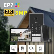 Smart Video Intercomm Solar Powered with 7" Touch Screen /EZVIZ EP7