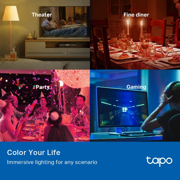 Tapo Smart Wi-Fi Light Bulb, Multi color 60w / Tapo L530E