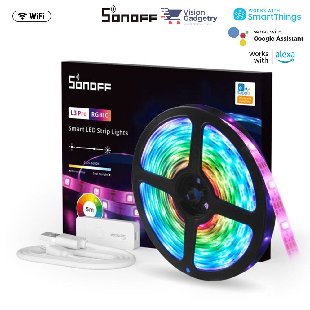 SONOFF RGB Smart LED Strip Lights (Model: L3-5M)