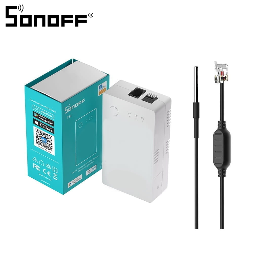 Smart Temperature and Humidity Monitoring Switch 16A / THR316