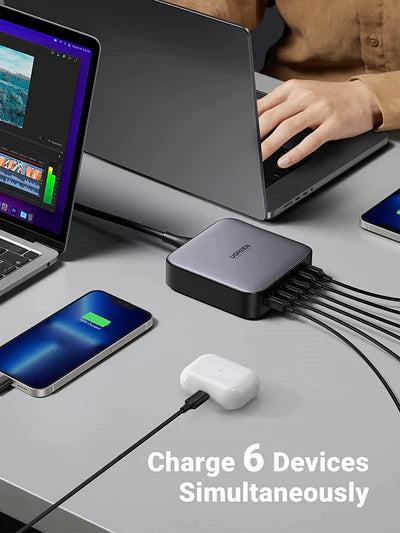 Ugreen Nexode 200W USB C GaN Charger-6 Ports Desktop Charger / 40914